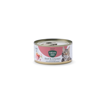 Natura Diet CAT Adult Paté Beef & Chicken