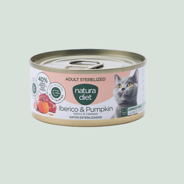 Natura Diet CAT Adult Paté Sterilized Iberico & Pumkin